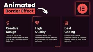 Elementor Animated Border | WordPress Elementor Pro Tutorial | Elementor Tips and Tricks