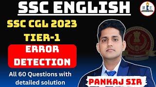 Error Detection all 60 Questions asked in SSC CGL 2023 Tier-1 with Detailed solution