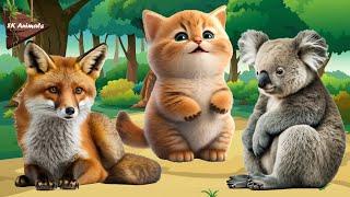 Sounds Of Familiar Animals: Fox, Cat, Koala bear