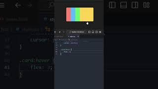 What Happens When You Hover Over CSS Flexbox Flex Property ? #shorts