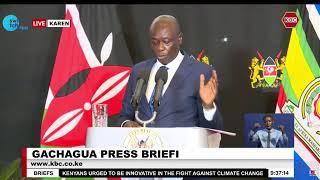 LIVE: Deputy President, H.E. Rigathi Gachagua addresses the Nation