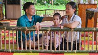 Husband Helps Wife Make Bamboo Kitchen Fence Using old Handmade Recipe - An's joy