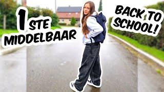 Zo zag mijn eerste schooldag eruit!! MIDDELBAAR