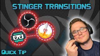 How To Add Stinger Transitions and Override Transitions on OBS - OBS Quick Tip