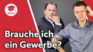 Brauche ich ein Gewerbe, um mit YouTube Geld zu verdienen? - Mit Christian Solmecke