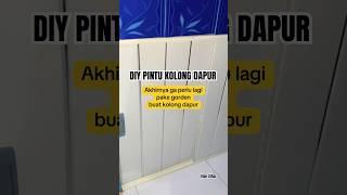 DIY PINTU SLIDING PVC KOLONG DAPUR #makeoverdapur #diyslidingdoor