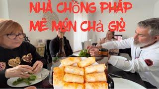 Nhà chồng Pháp mê món chả giò tôm thịt/ công thức làm chả giò ngon/cách chiên không bị đốm đen