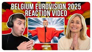 Belgium | Eurovision 2025 Reaction | Red Sebastian — Strobe Lights | Eurovision Hub