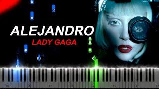 Lady Gaga - Alejandro Piano Tutorial