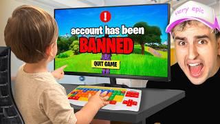 My Baby Controls My Fortnite Game