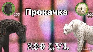 Прокачка гепарда и лошади до 200 LVL