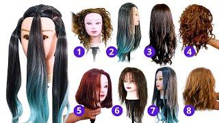 8 HAIRCUTS with ONLY 3 PONYTAILS - Layered, bob, curls and more.