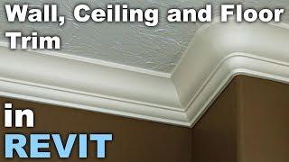 Floor, Wall, Ceiling Trim in Revit Tutorial