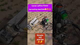 Iranian saffron flower harvesting machine