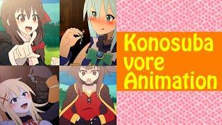 【vore】Konosuba vore Animation【丸呑み】