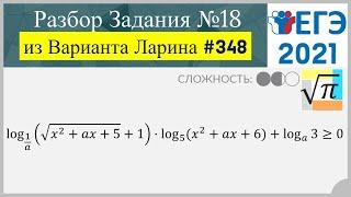 Разбор Задачи №18 из Варианта Ларина №348 (РЕШУЕГЭ 561452)