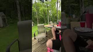 Relaxing on the deck #deck #porch #pa #camp #campsites #campground #porchlife