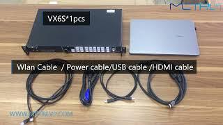 How to connect the hardware and software of the LED display through Novastar VX4S/VX4S-N/VX6S