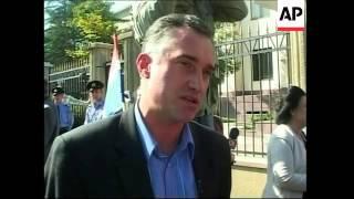 Georgians protest Russia's economic blockade of Georgia