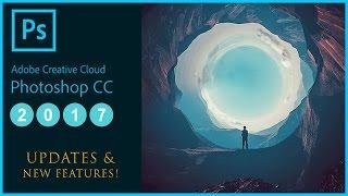 What's New in Adobe Photoshop CC 2017 Update Tutorial - (Features: Search bar, Templates, Emojis)