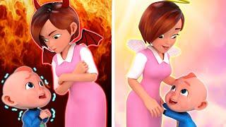 Feelings And Emotions - Taking Care of Baby - Be brave song - Rosoo Nursery Rhymes & Kids Songs