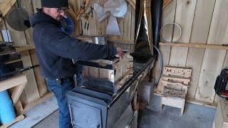 Making Maple Syrup - CDL 18x60 Evaporator Setup