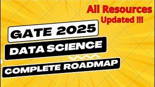 Best Resources for GATE DA 2025 | Complete Roadmap | GATE Data Science AI | Anonymous Data Scientist