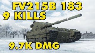 World of Tanks | FV215b (183) - 9 Kills - 9.7K Damage