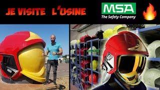 Visite usine MSA GALLET  fabrication casque POMPIER