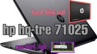 laptop HP HQ TRE 71025 RAM 8gb ve hard disk ssd ekleyin ...