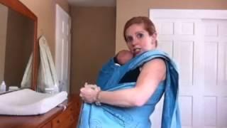 Kangaroo Carry with a Newborn in a Woven Wrap