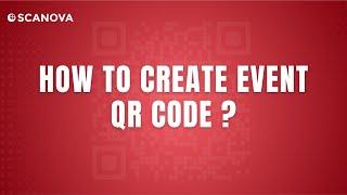 Scanova QR Code Generator | How to create Event QR Code