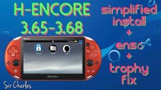 h-encore Tutorial for Mac / PS Vita 3.65 - 3.68 Hack / install + enso + trophy fix