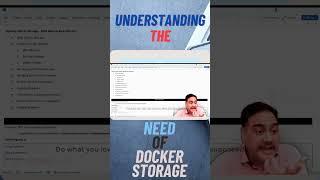 Understanding the need of Docker Storage #Sandeepsoni #bestdotnettraining #docker