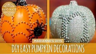 3 Easy DIY Pumpkin Decorations - HGTV Handmade