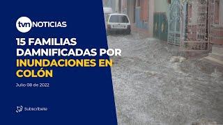 15 Familias damnificadas por Inundaciones en Colón