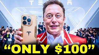 Elon Musk JUST RELEASED $100 Tesla Phone & Insane Features!