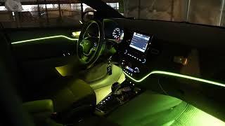 подсветка салона в hyundai solaris. мастерская Urban Style.