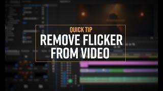 How to Quickly Remove Flicker from ANY Video // Flicker Free [2020]