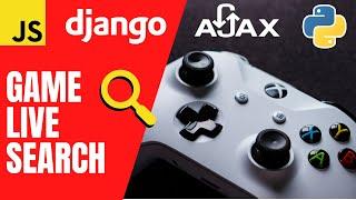 Django live search using Javascript and Ajax