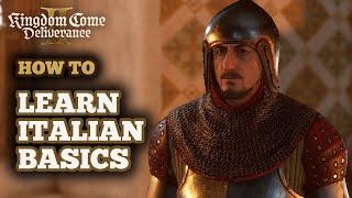 How to Learn Italian Basics from Brabant in Kingdom Come Deliverance 2