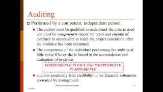 Overview of Auditing & Assurance-Auditing-Spring 2014(L1) - Professor Liburd