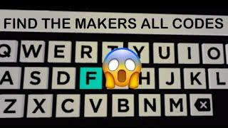 ⌨️(READ PINNED COMMENT) All 8 Keyboard Codes - Roblox Find The Markers⌨️