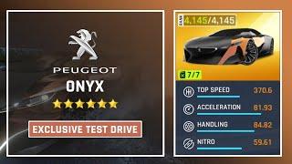 PEUGEOT ONYX | Exclusive Test Drive | Golden Max Test & Performance Review | Asphalt 9 Legends