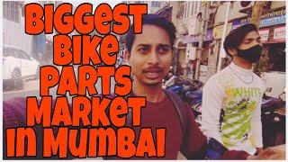 Biggest Bike Parts Market in Mumbai ! #biggestmarket #bikeparts #mumbai grant road bike market#r15