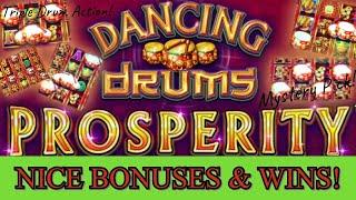 Dancing Drums Slot Machine Nice Bonuses And Wins $5.88 Bet Method Surprise Mystery Pick! 