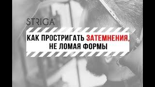 Как простригать затемнения, не ломая формы. Школа Парикмахеров STRIGA ™