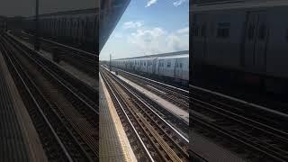 Hauling R211 A train arriving at Rockaway Blvd #nyctsubway #subway #nyctransit #mtasubway #mta