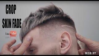 CROP. Skin Fade. Fade с пропуском насадки. Men's  haircut. Crop haircut.Hairstyles Tutorial