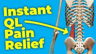 Release Your Tight QL Muscles Quick! (Back Pain Relief)